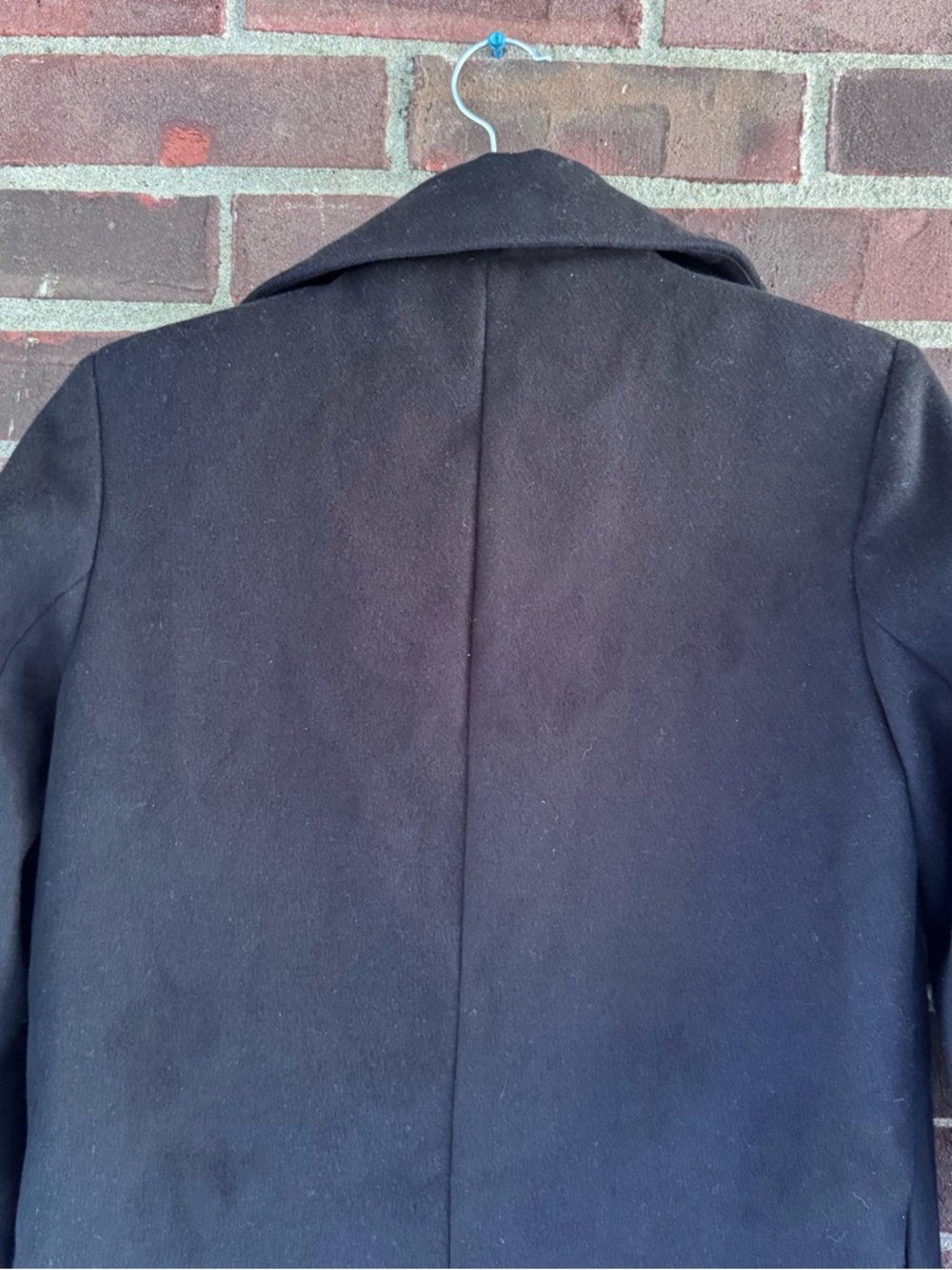 Auxo Collection Black Long Coat Women’s Size S Wool Blend Classic Overcoat - Picture 6 of 10